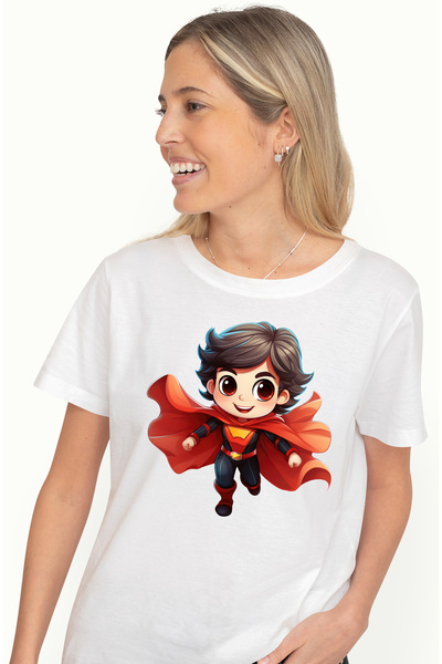 StoryGift Romania Tricou Femei Cu Un Baiat Erou, Ilustratie, Pelerina Rosie, ...