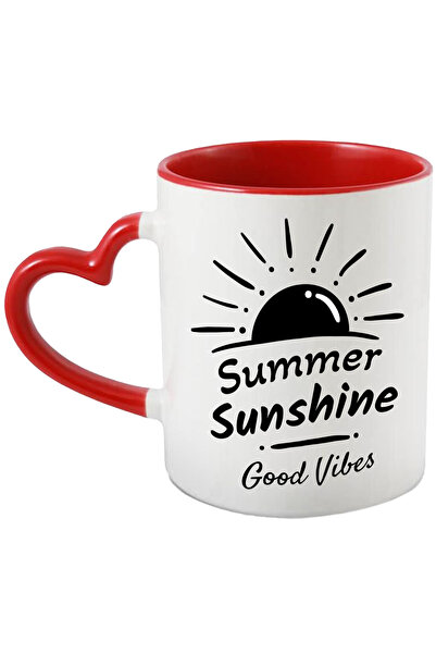 StoryGift Romania Cana Cu Mesaj In Engleza Summer Sunshine Good Vibes, Soare,...