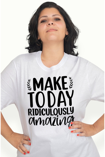 StoryGift Romania Tricou Femei Cu Mesaj Care Te Indeamna Sa Faci Ziua De Azi ...