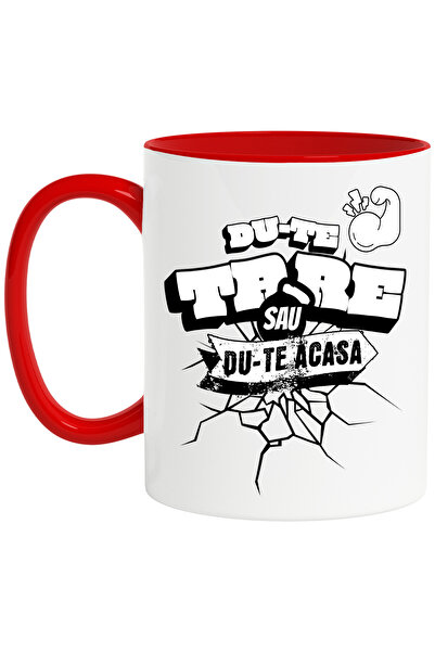 StoryGift Romania Cana Du-te Tare Sau Du-te Acasa, Gym, Motivational, 330ml, ...