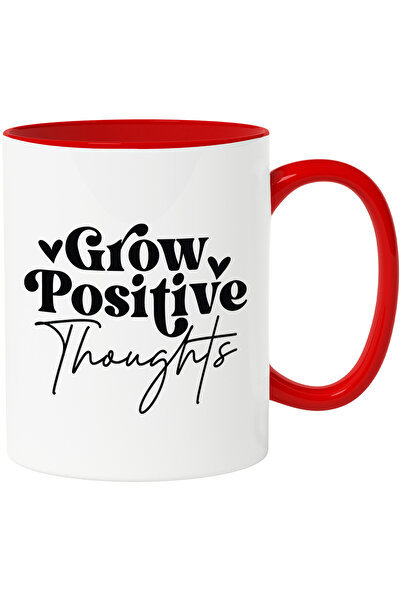 StoryGift Romania Cana Cu Inimioare Si Textul "grow Positive Thoughts" - Dezv...