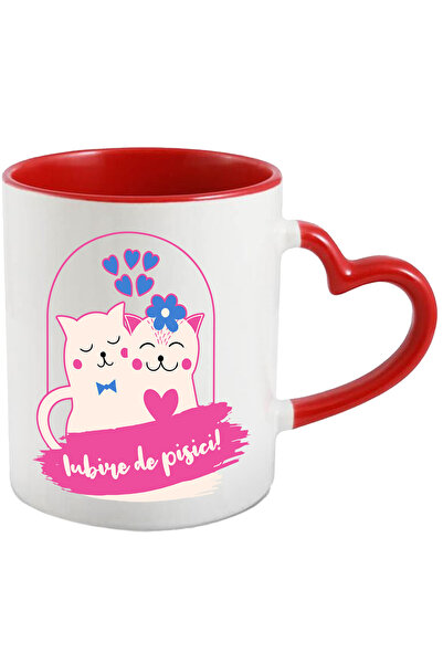 StoryGift Romania Cana Pisici Indragostite Valentine's Day Cuplu Iubire, 330m...