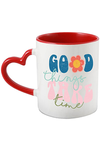 StoryGift Romania Cana Cu Mesajul "good Things Take Time", Ilustratie, Motiva...