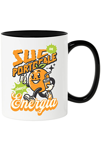 StoryGift Romania Cana Suc De Portocale_ Energia Care Zambeste , 330ml, Ceram...