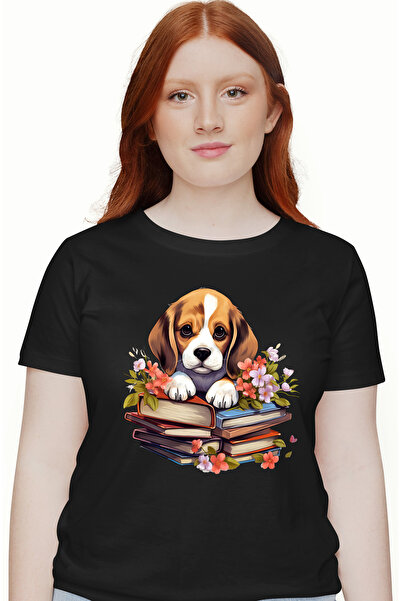 StoryGift Romania Tricou Femei Cu Un Catel Putin Trist Care Are 2 Teancuri Cu...