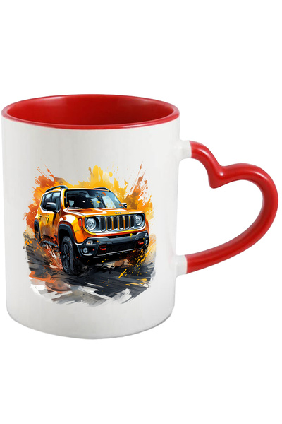 StoryGift Romania Cana Cu Masina, Jeep Renegade, Roti, Vopsea, Apa, Faruri, M...