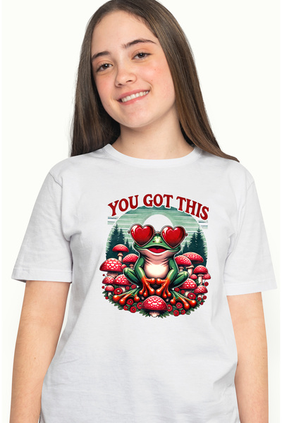 StoryGift Romania Tricou Femei Cu Mesajul "you Got This", Broscuta Vesela, In...