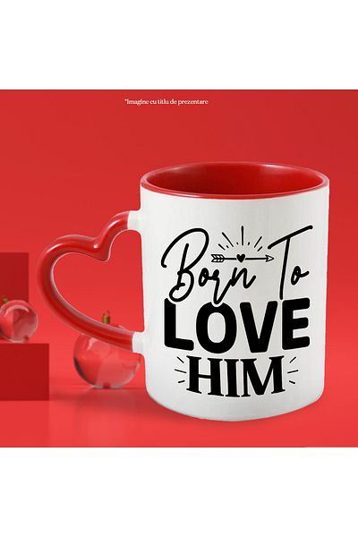 StoryGift Romania Mug for a girl in love who gives affection to her boyfriend - message i, With ,STG