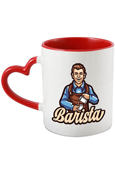 StoryGift Romania Cana Cu Barista, Cafea, Barbat, Ceasca, Sort, Camasa, Multi...