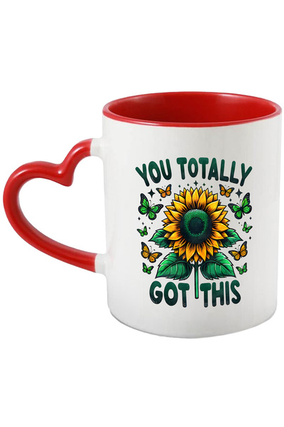 StoryGift Romania Cana Cu Floarea-soarelui Cu Mesajul "you Totally Got This",...