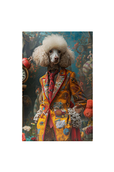 StoryGift Romania Tablou Canvas Oda Opulentă Caninului Ornamental Pudel Elega...