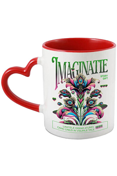 StoryGift Romania Cana Cu Flori Colorate Text Imaginatie Limitele Dispar Atun...