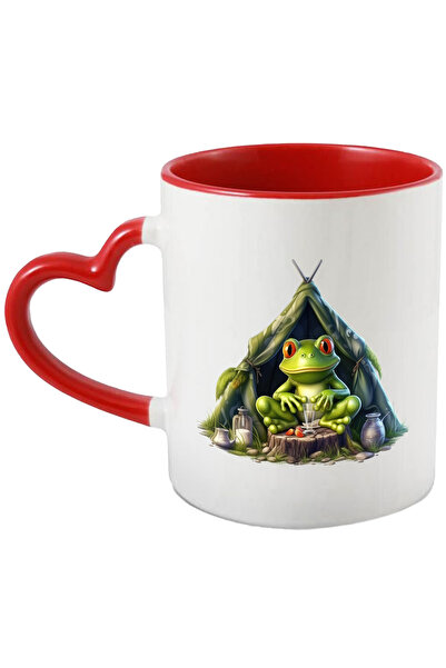 StoryGift Romania Cana Cu O Broasca Verde Care Sta In Fata Unui Cort | Ilustr...