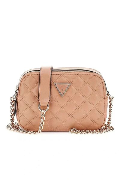 Guess Giully Camera Bag Women Beige Crossbody Bag Hwqg8748140-Bei