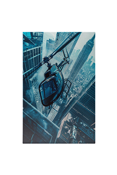 StoryGift Romania Tablou Canvas Elicopter În Misiune Deasupra Celor Mai Înalt...