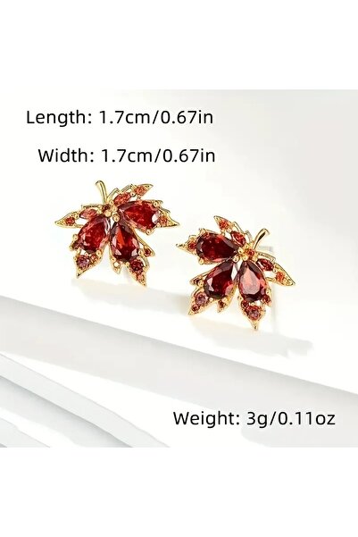 Dodemert Home Akçaağaç Yaprak Çivi Küpe