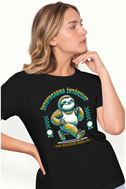 StoryGift Romania Tricou Femei Intotdeauna Intarziat Dar Niciodata Fara Stil ...