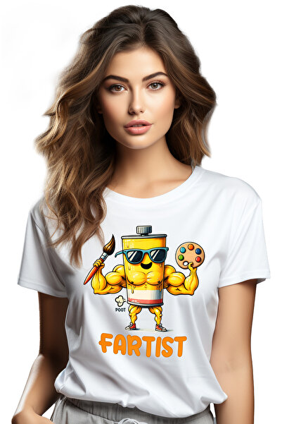 StoryGift Romania Tricou Femei Cu Mesajul "fartist", Profesie, Ilustratie, Mu...