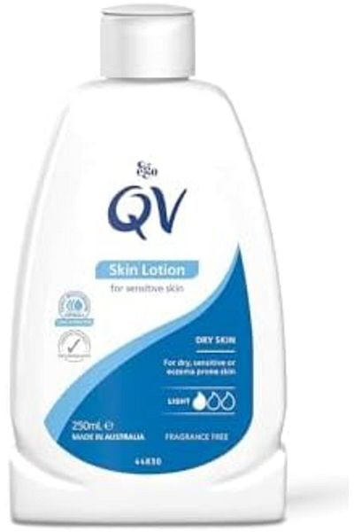 Qv Body Lotion for Dry Skin, Lightweight and Balanced pH, Suitable for Eczema, 250 ml