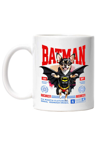 StoryGift Romania Cana Cu Chihuahua / Chihuahua Caine In Costum De Batman Cu ...