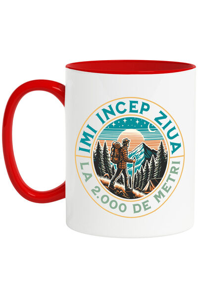 StoryGift Romania Cana Cu Barbat Pe Munte Text Imi Incep Ziua La 2.000 Metri,...