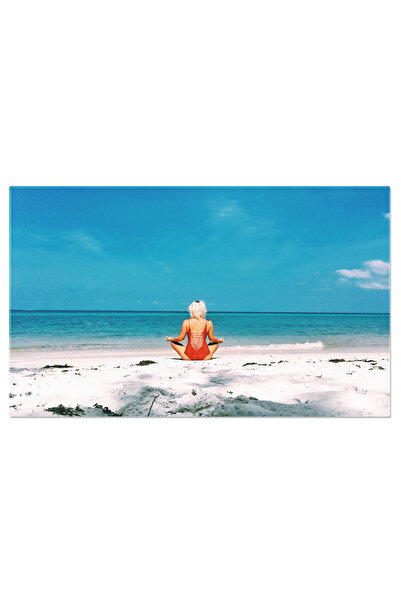 StoryGift Romania Tablou Canvas - Meditatie La Plaja: Liniste In Singuratate ...