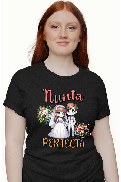 StoryGift Romania Tricou Femei Nunta Perfecta, Inceputul Unui Vis, Casatorie,...