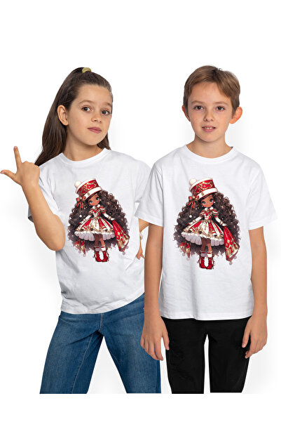 StoryGift Romania Tricou Copii Cu O Fetita Dragalasa, Ilustratie, Palarie Ros...