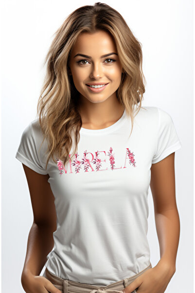 StoryGift Romania Tricou Femei Cu Numele Mirela, Floral, Colorat, Creativ, Fr...