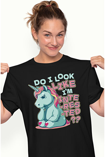 StoryGift Romania Tricou Femei Unicorn Suparat, Do I Look Like I'm Interested...