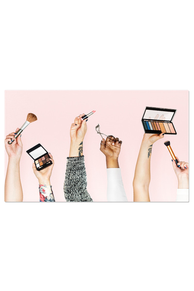 StoryGift Romania Tablou Canvas: Cosmetice Si Frumusete In Diverse Culturi - Beauty, Blush, Cosmetica, Diversity