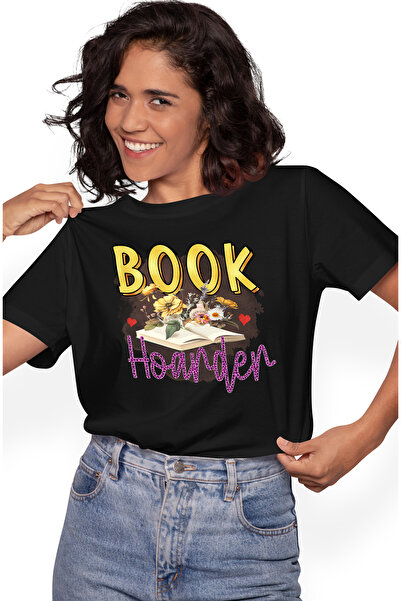 StoryGift Romania Tricou Femei Cu Mesajul "book Hoarder", Carte, Ilustratie, ...