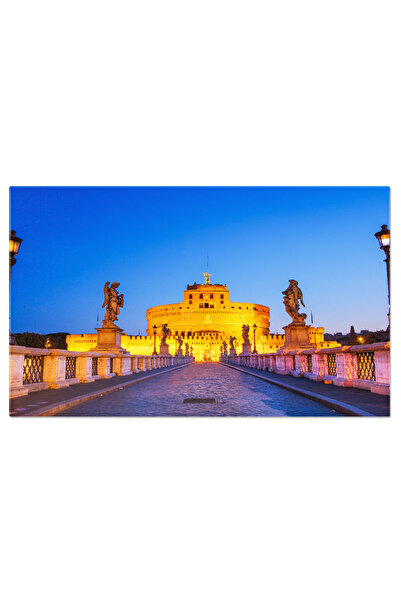 StoryGift Romania Tablou Canvas Vedere Scenica A Castelului San Angelo Inaint...
