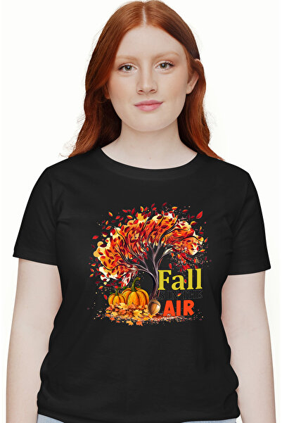 StoryGift Romania Tricou Femei Cu Un Copac Care Se Scutura Cu Mesajul "fall I...