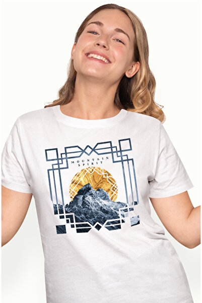 StoryGift Romania Tricou Femei Cu Text In Engleza Mountain Spirit, Apus De So...