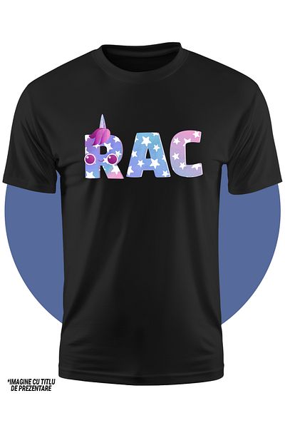 StoryGift Romania Tricou Copii Fete Cu Numele Rac, Unicorn, Printesa, Fairytale, Dragut 100% Bumbac, Unisex,