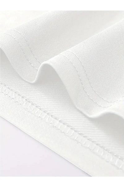 Modern Moda Unisex White 100% Cotton Novibe Printed T-Shirt