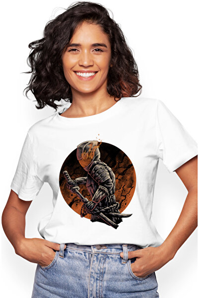 StoryGift Romania Tricou Femei Cu Ronin Rider, Samurai, Motocicleta, Sabie, Multicolor Cu Imprime Wht_l