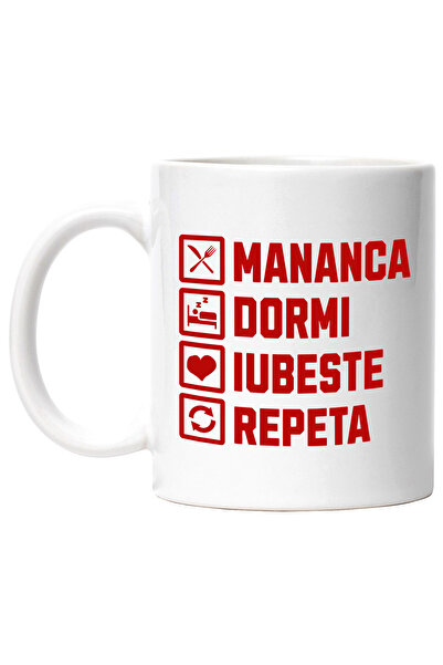 StoryGift Romania Cana Cu Rutina Zilnica Schedule Text Mananca Dormi Iubeste ...