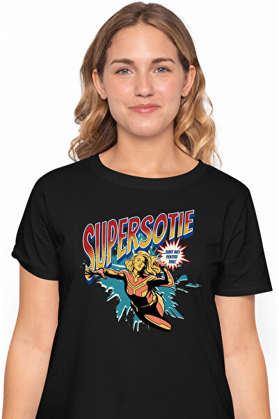 StoryGift Romania Tricou Femei Super Sotie, Supererou Sunt Aici Pentru Tine, ...