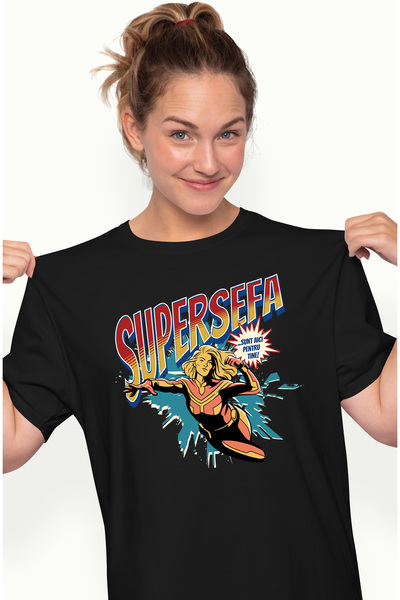 StoryGift Romania Tricou Femei Super Sefa, Supererou Sunt Aici Pentru Tine, C...