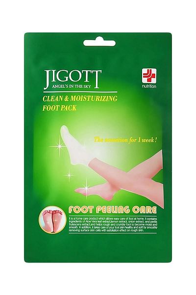 Jigott قناع تقشير القدم من نوع الجورب - عبوة تقشير القدم المعجزة