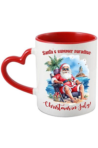 StoryGift Romania Cana cu mesajul "Santa's Summer paradise: Christmas in July...