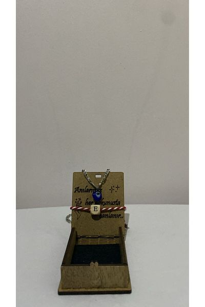 okyanus special Martenezka Bracelet with Evil Eye Bead Pendant and Letter