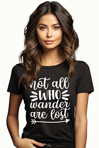StoryGift Romania Tricou Femei Cu Textul "not All Who Wander Are Lost" - Nu T...