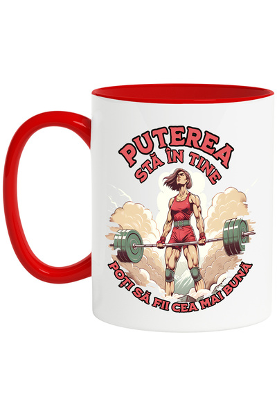 StoryGift Romania Cana Femeie Puternica Motivational Puterea Sta In Tin, 330m...