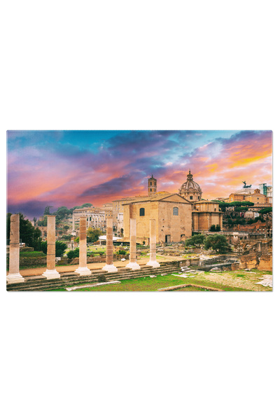 StoryGift Romania Tablou Canvas Roma, Italia Templul Pacii Si Bazilica Aemili...