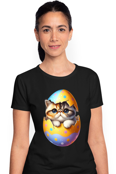 StoryGift Romania Tricou Femei Cu O Pisicuta Grasuta, Ilustratie, Iese Dintr-...