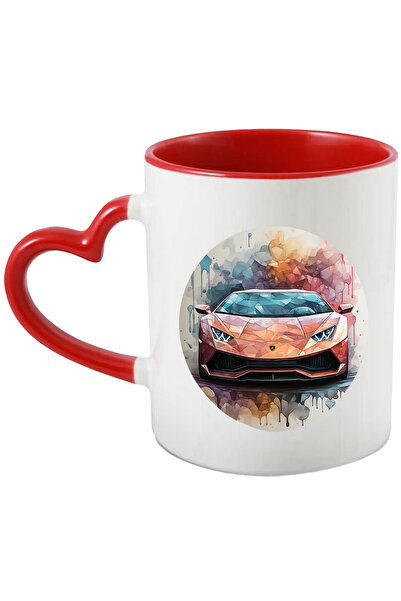 StoryGift Romania Cana Cu Masina Sport, Mosaic, Cerc, Abstract, Vehicul, Mult...