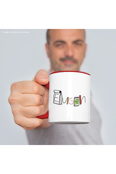StoryGift Romania Mug With The Name Eugen, And Funny Message, Curious, Sociable, Galagio, 330ml, Ceramics, With,STG.